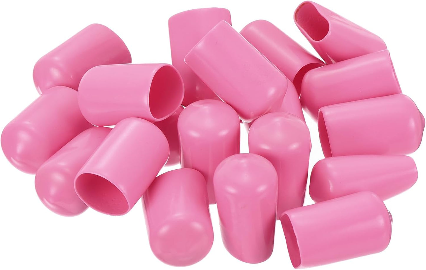 uxcell 20pcs Rubber End Caps 13mm ID Vinyl PVC Round Tube Bolt Cap Cover Screw Thread Protectors