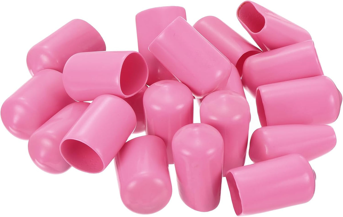 uxcell 20pcs Rubber End Caps 13mm ID Vinyl PVC Round Tube Bolt Cap Cover Screw Thread Protectors