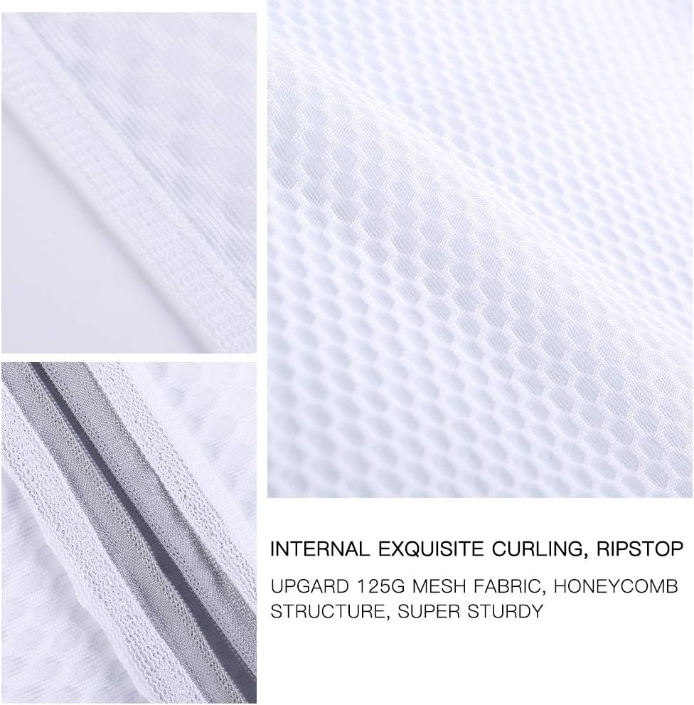 Kimmama Oversize Laundry Bags Mesh Wash Bags, Large Delicates Bag for Washing Machine, Jumbo