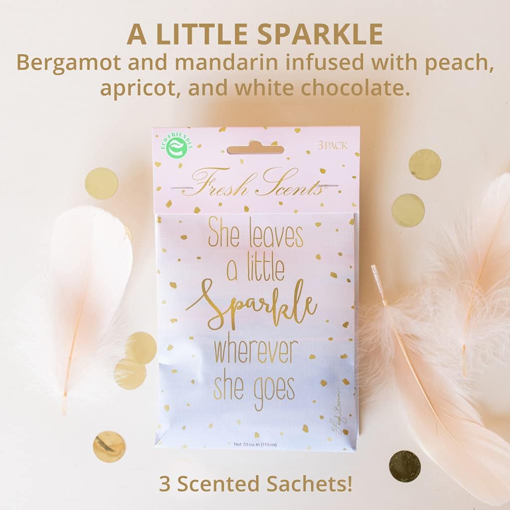 Willowbrook | Fresh Scents Scented Sachet Packet | Little Sparkle | Air Freshener Bags for Drawers