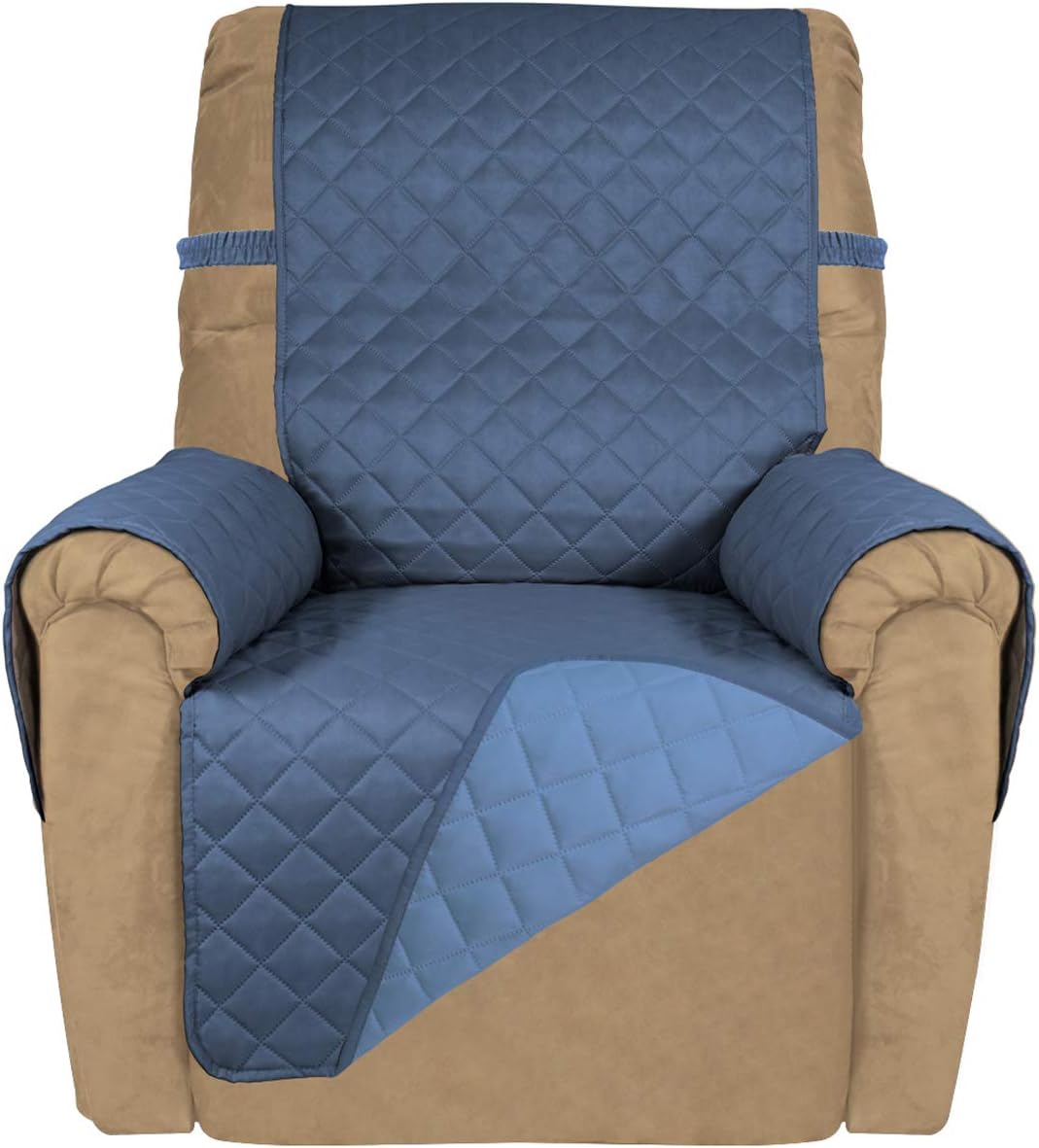 PureFit Reversible Quilted Sofa Cover, Water Resistant Slipcover Furniture Protector, Washable