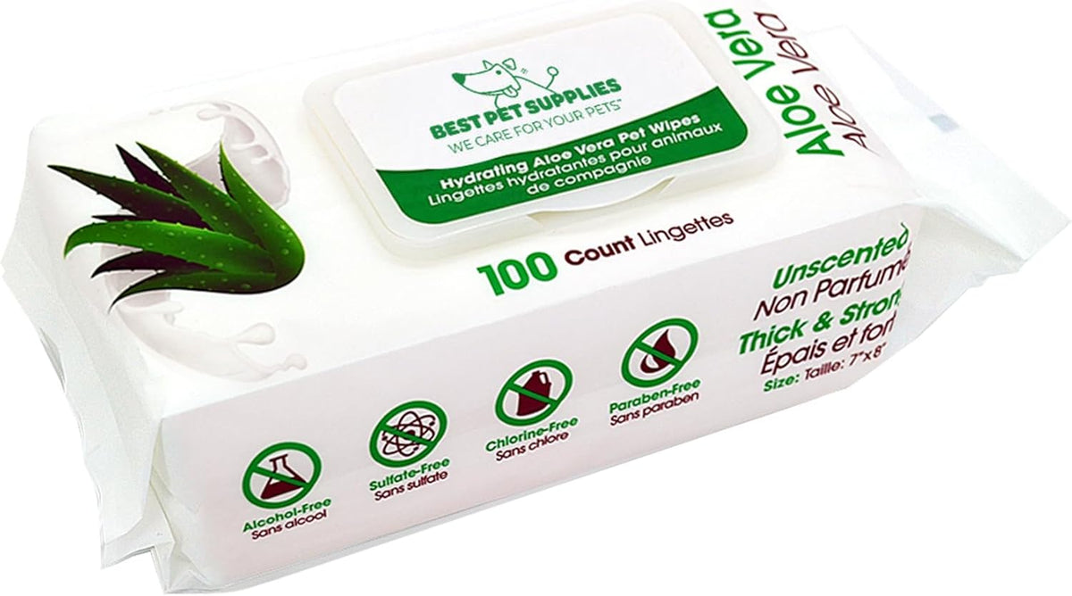 Best Pet Supplies Pet Wipes for Dogs - Dog Wipes Cleaning Deodorizing, for Coats, Ears, Paws