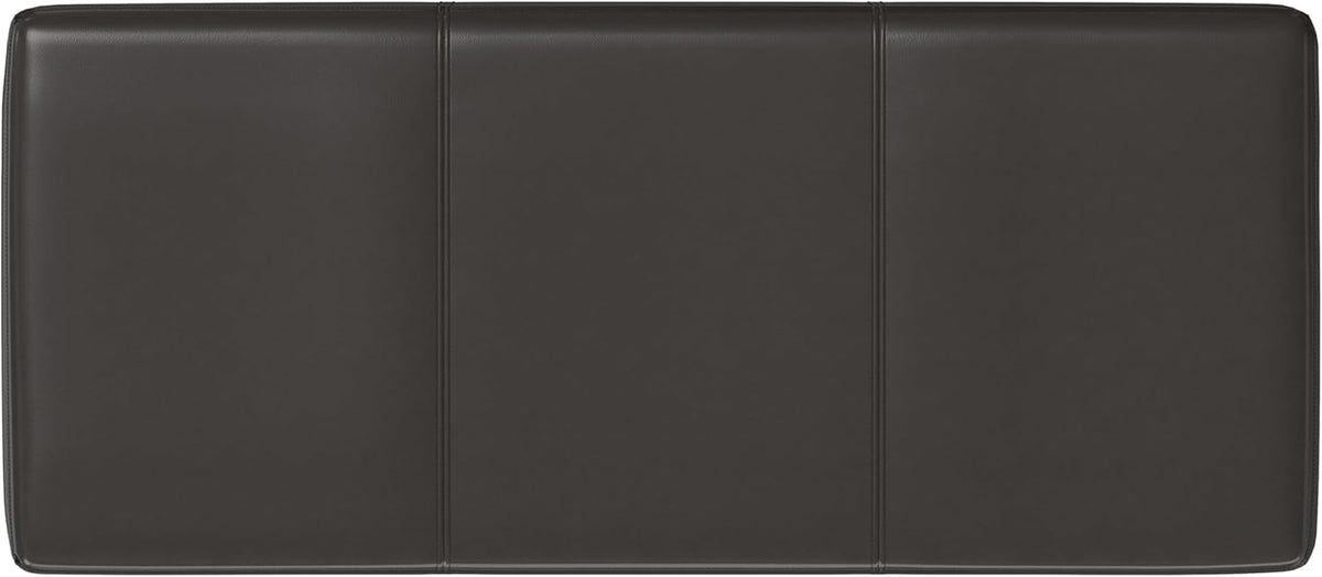 SIMPLIHOME Avalon 44 inch Wide Contemporary Rectangle Lift Top Rectangular Storage Ottoman in