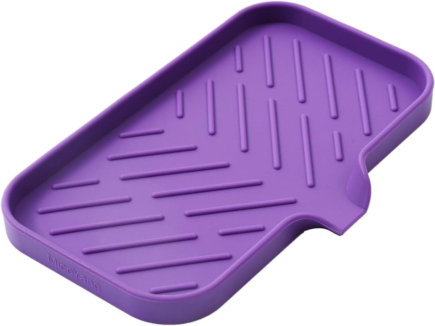 Silicone Bathroom Soap Dishes with Drain Spout-Bathroom and Kitchen Sink Organizer,Sponge
