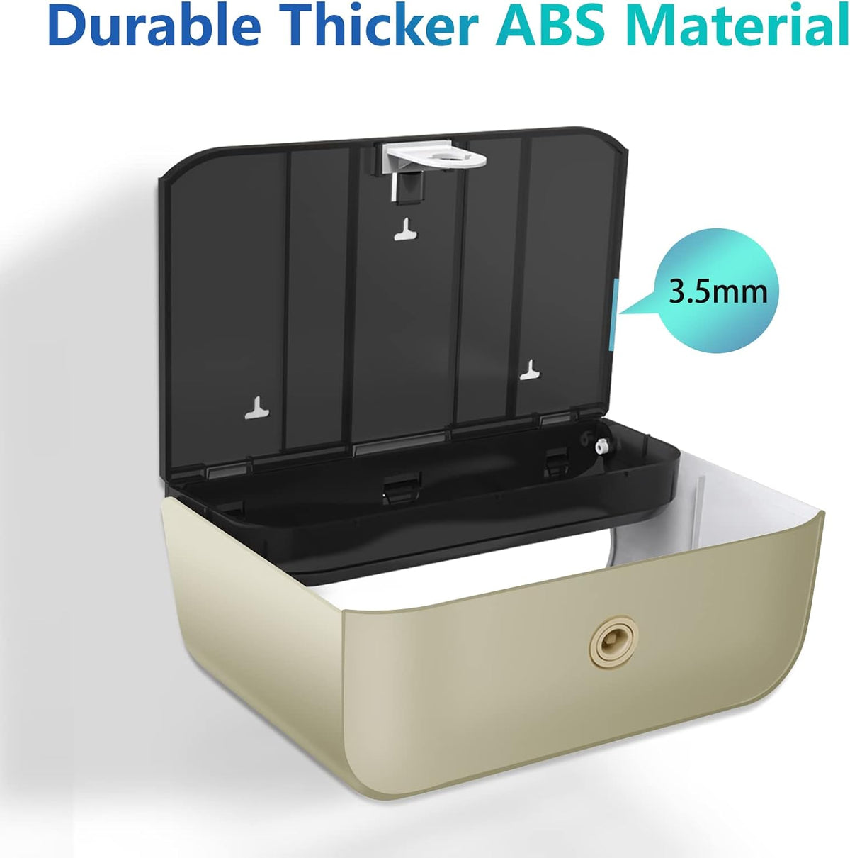 C-Fold Paper Towel Dispenser for Bathroom: Compact 200 Sheets Large Capacity for Multifold Hand