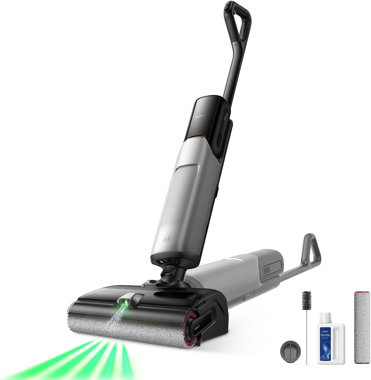 Mova X4 Pro Wet Dry Vacuum Cleaner, 20000Pa Cordless Vacuum Mop with Zero Tangle, Hot Water Mopping