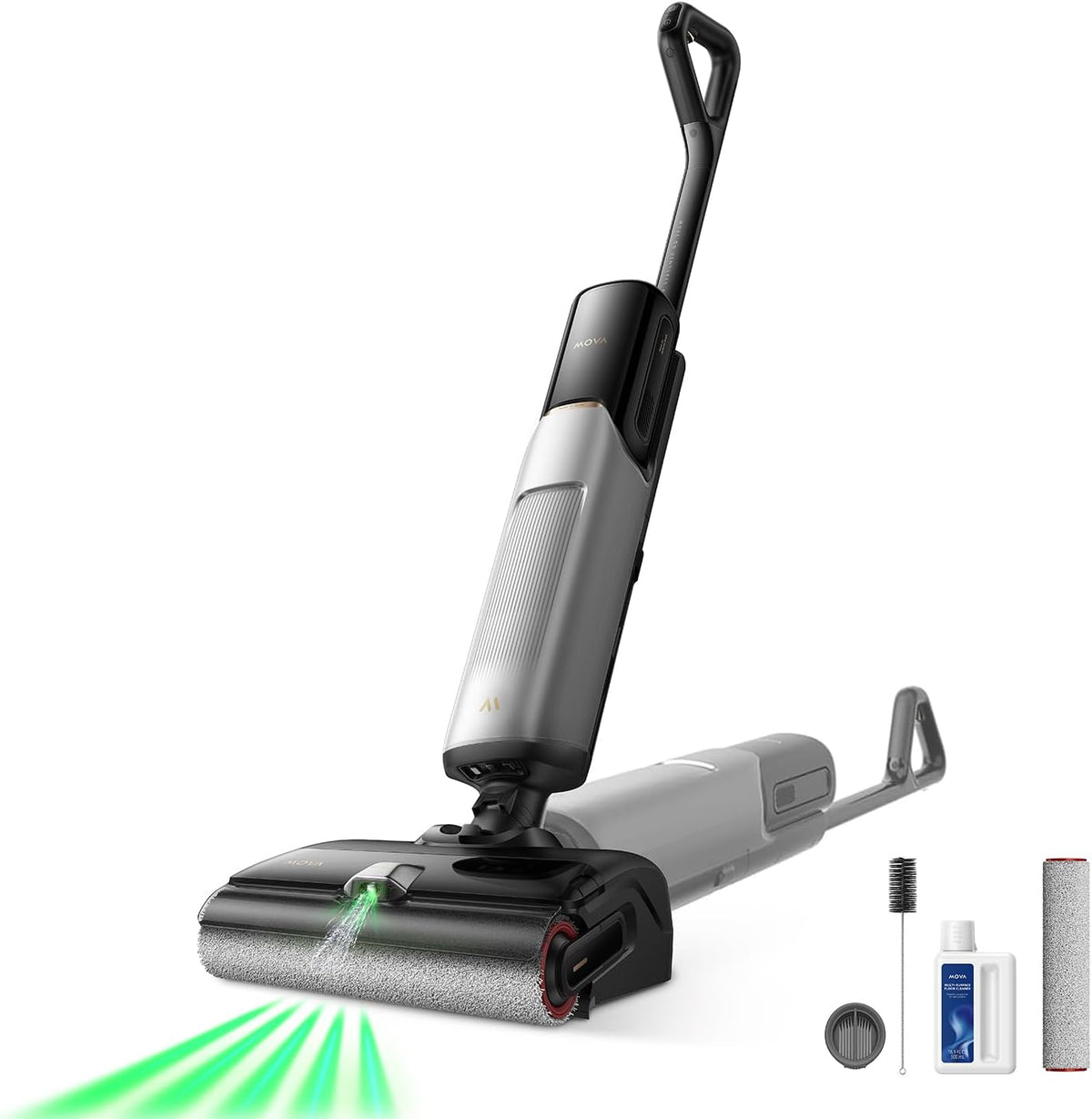 Mova X4 Pro Wet Dry Vacuum Cleaner, 20000Pa Cordless Vacuum Mop with Zero Tangle, Hot Water Mopping