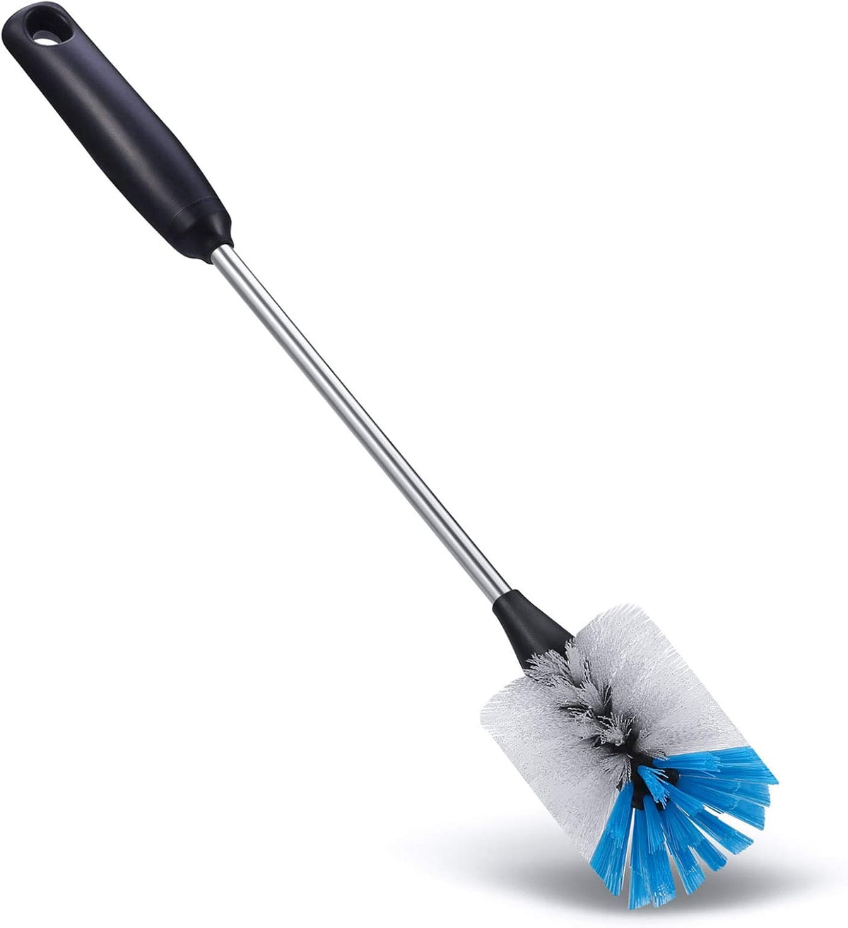 Stainless Steel Bottle Brush with Replaceable Head, 2 Pack Long Handle Scrubbing Brush for Water