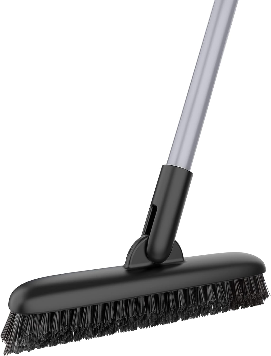 MR.SIGA Heavy Duty Grout Scrub Brush with Long Handle, Shower Floor Scrubber for Cleaning, Tile