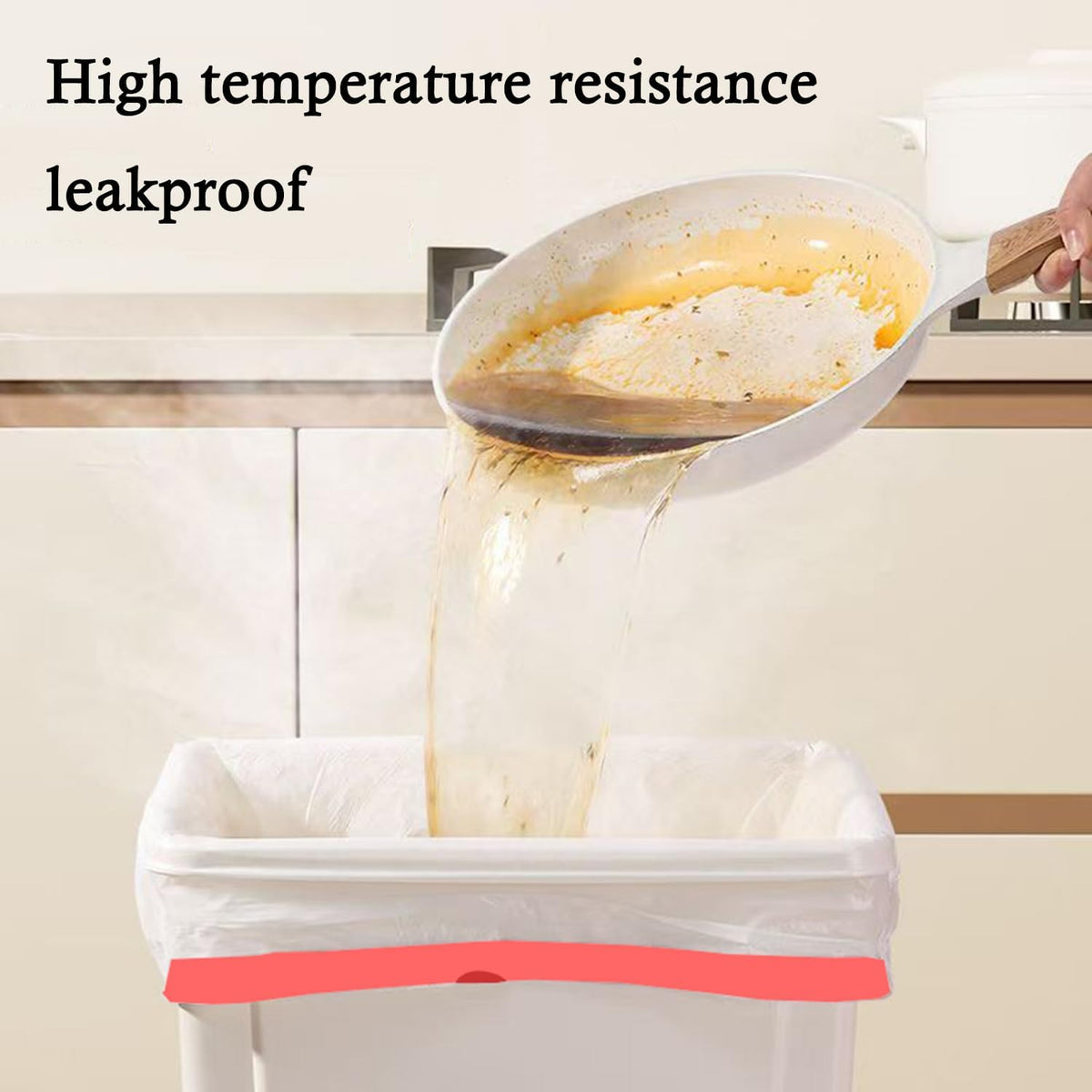 Ultra Thick Heavy Duty Plastic 16-18 Gallon Drawstring Trash Bags White Leak Proof Large Garbage