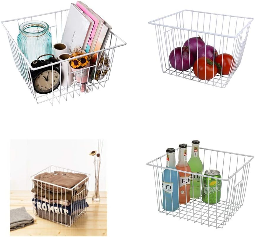 Upright Freezer Organizer Bins， Freezer Baskets for 14, 15 cu.ft Standup Freezer, Wire Storage