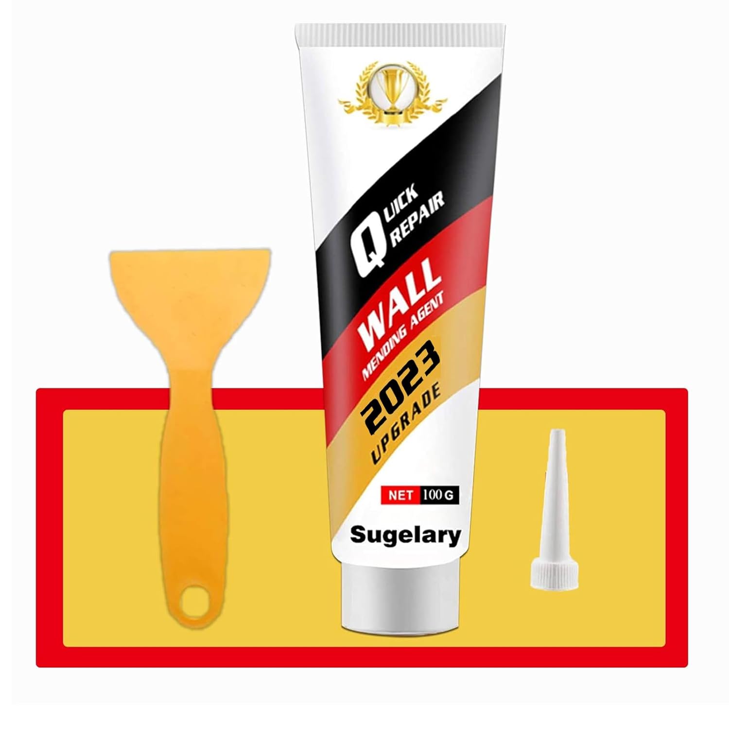 Sugelary Drywall Patch Repair Kit with Scraper, Wall Spackle Repair Paste, Wall Mending Agent Quick