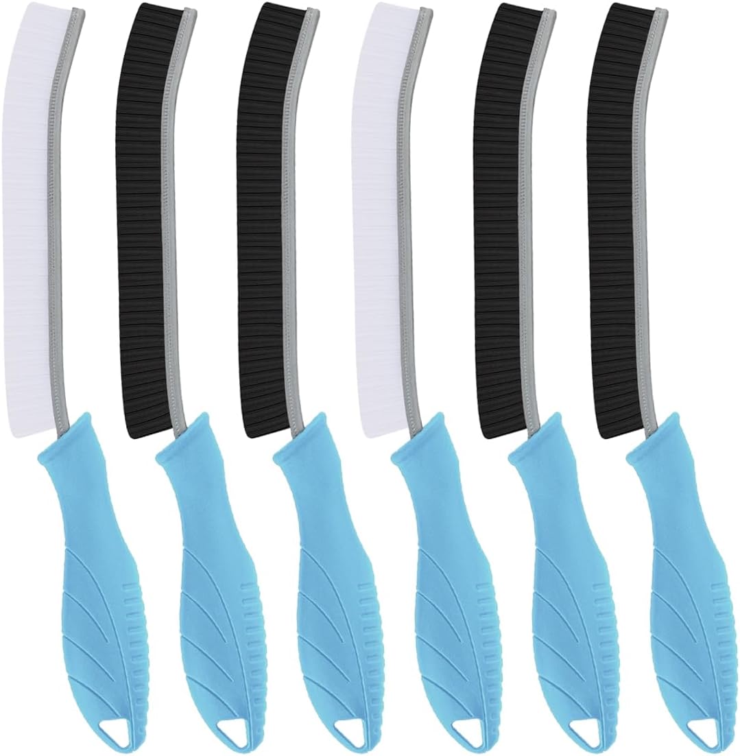 Hard Bristle Crevice Cleaning Brush-Thin Gap Scrub Brush, Small Cleaning Brush, Grout Brush