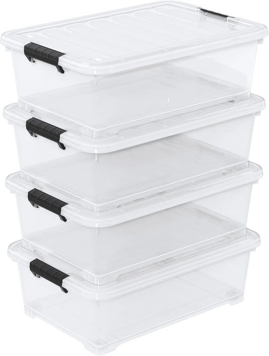 20L Under Bed Storage Containers, Closet Organizers and Storage Bins, Under Bed Storage Box with