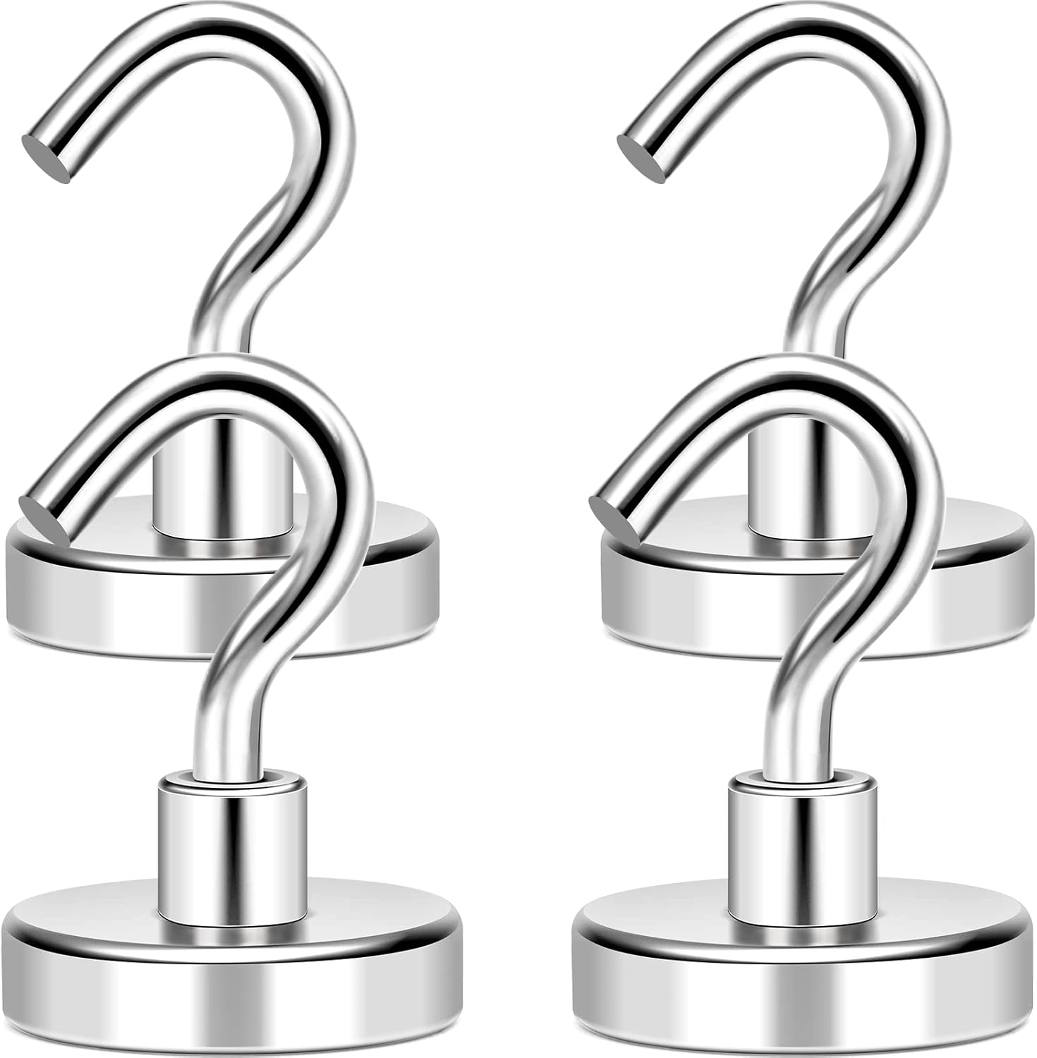 MIKEDE Magnetic Hooks, 80Lbs+ Heavy Duty Magnetic Hooks for Cruise Cabins, Super Neodymium Hanging