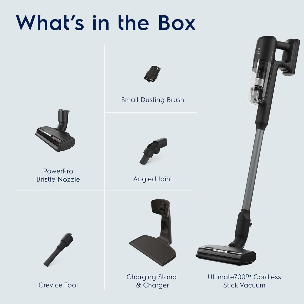 Electrolux Ultimate700 Cordless Stick Vacuum with PowerPro Bristle Nozzle and High Suction Power
