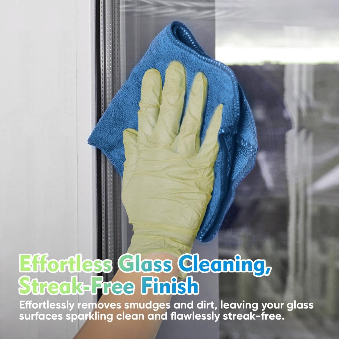 HOMEXCEL Microfiber Cleaning Cloth 12 Pack 12.5 x 12.5 inch Microfiber Towels for Cars Ultra