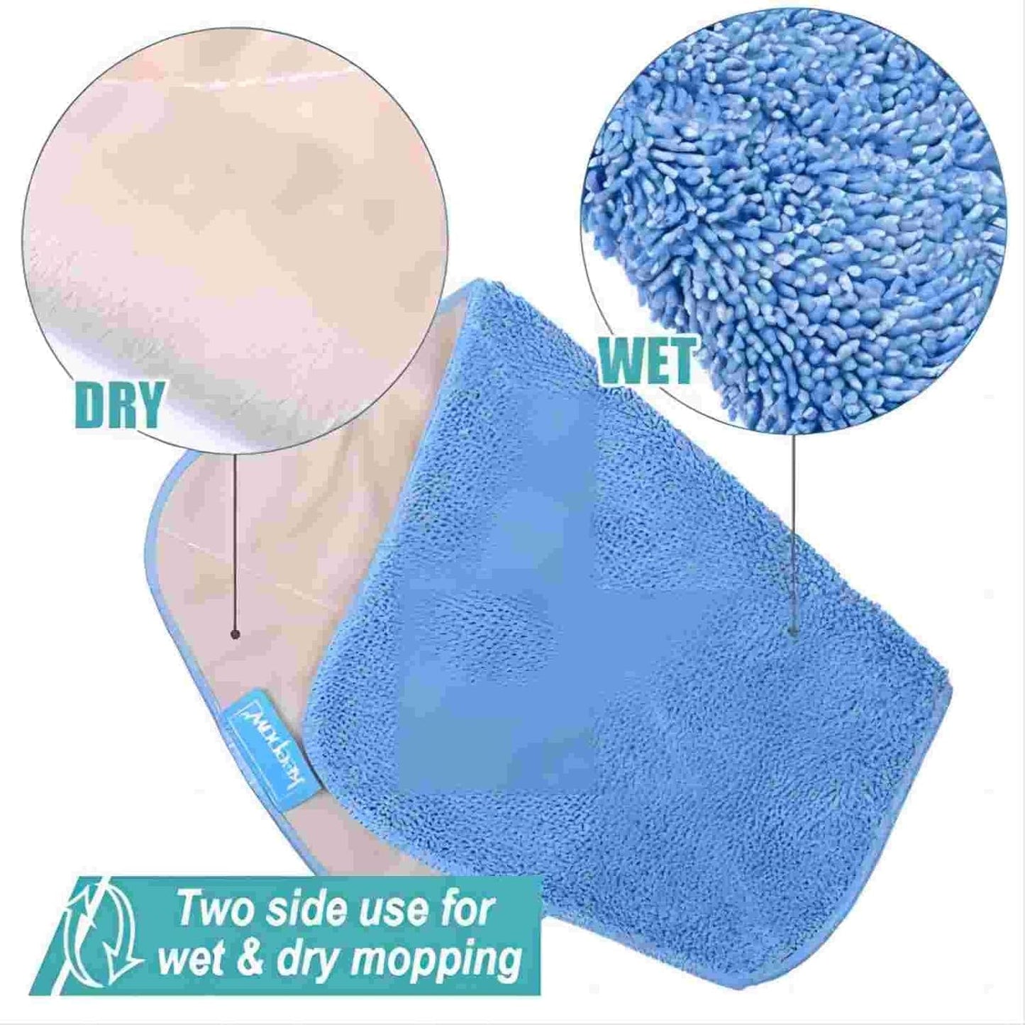 KEEPOW Microfiber Mop Cloth Refills Compatible with MR.SIGA Professional Microfiber – view 2