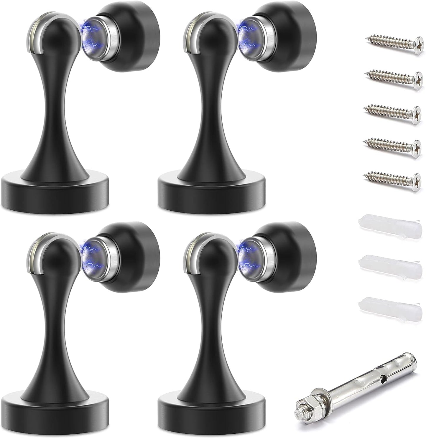 Magnetic Door Stop Stainless Steel，Door Stopper, Heavy Duty for Various Door Types, Keep Your Door