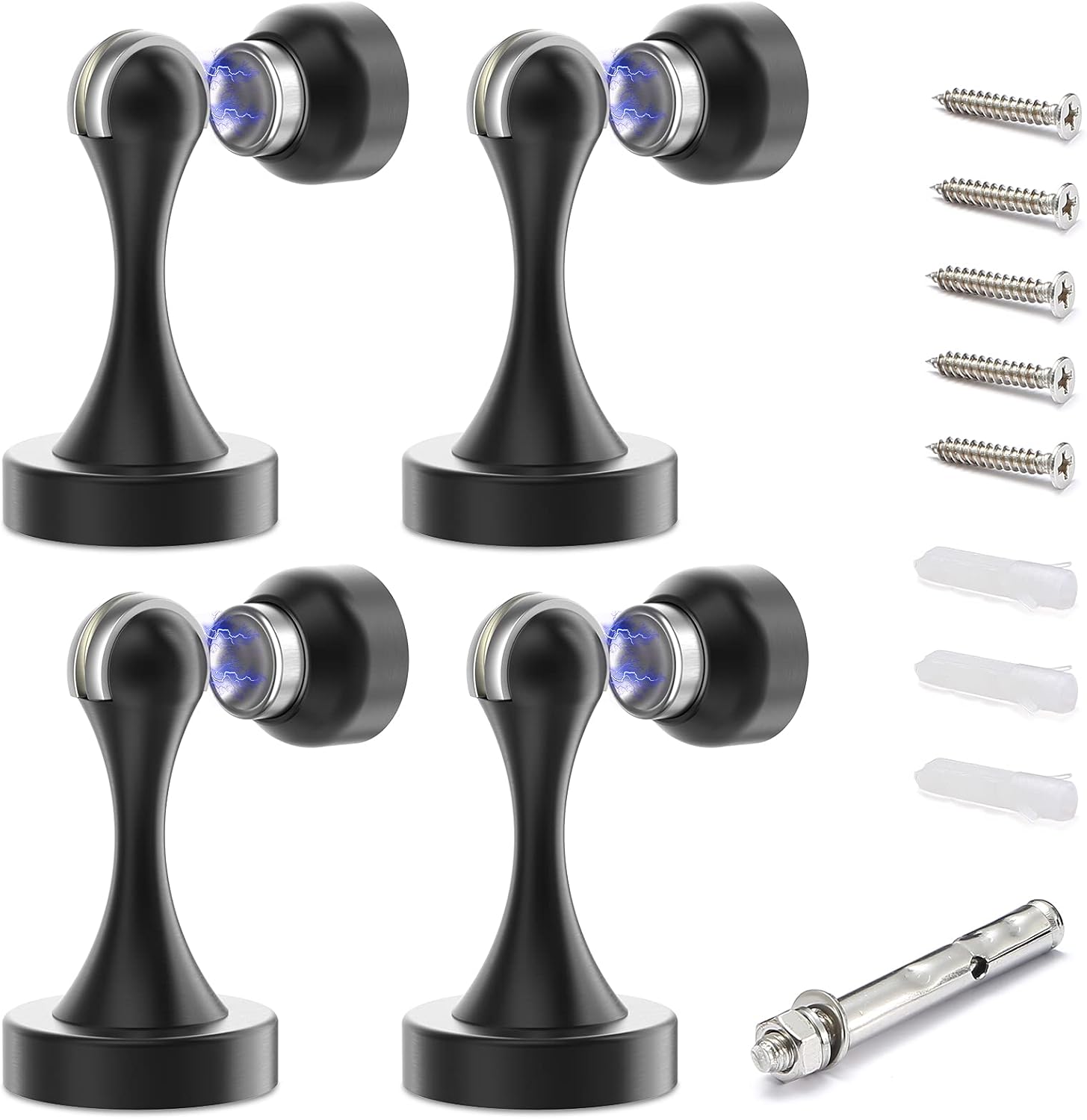 Magnetic Door Stop Stainless Steel，Door Stopper, Heavy Duty for Various Door Types, Keep Your Door