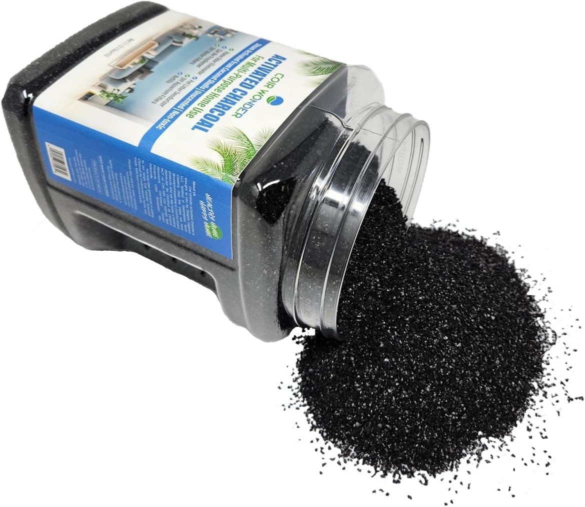 Activated Charcoal Odor Absorber – 2.2 Lb – Coconut Shell Carbon Granules – Natural Air Purifier