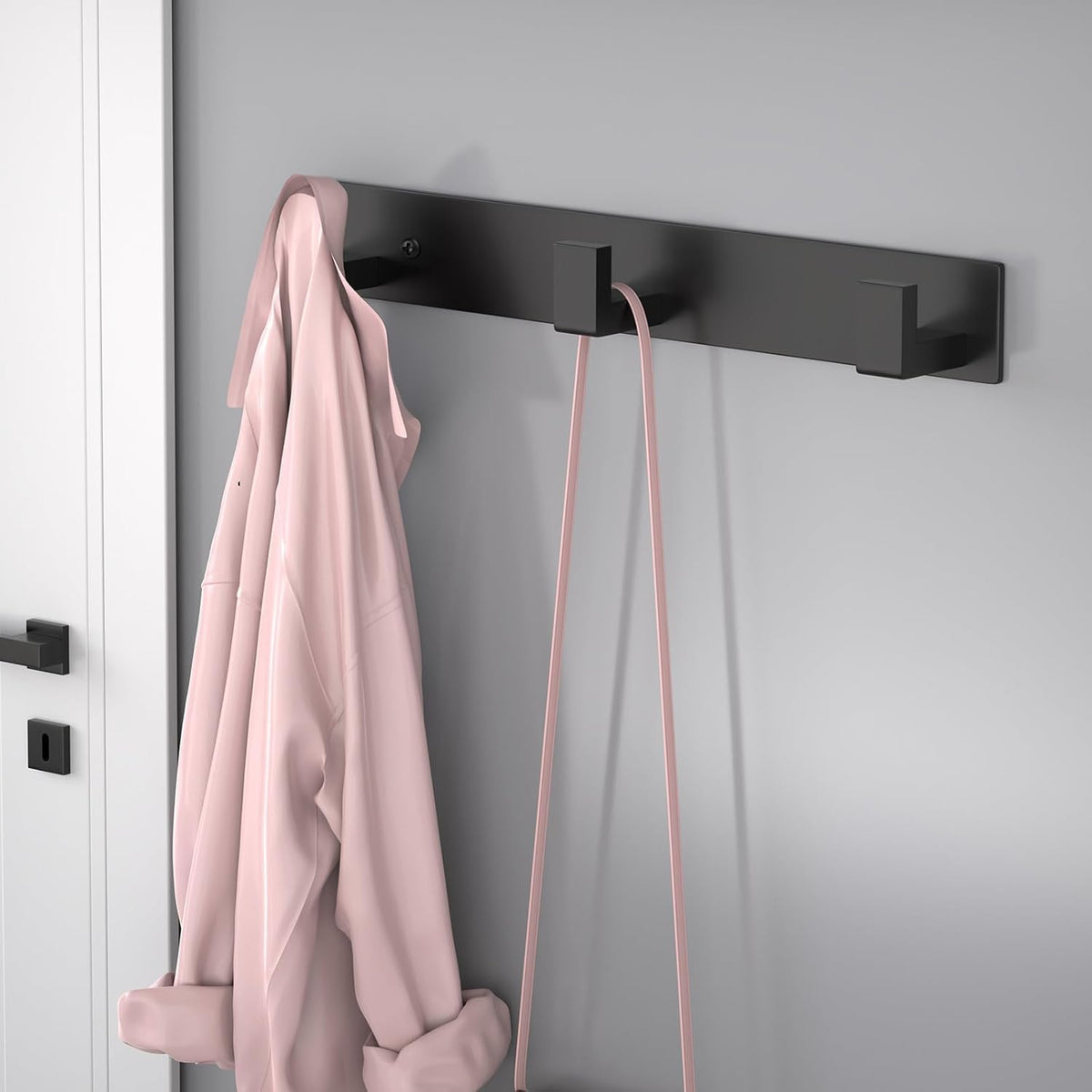 PMMASTO Wall Mounted Coat Hooks- Stainless Steel Rust-Resistant Bathroom Hangers for