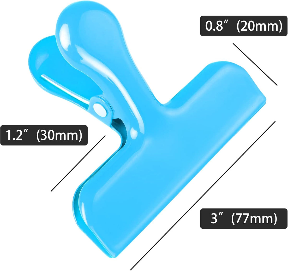 Bag Clips Heavy Duty Stainless Steel Chip Clips, Food Bags Clamp Great for Kitchen Office to Seal