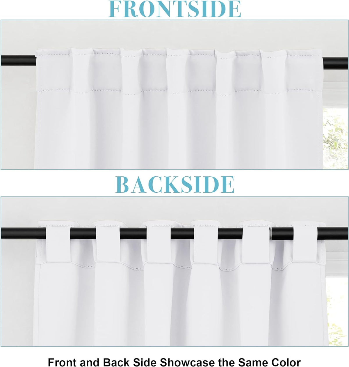 RYB HOME Small Window Curtains Blackout, Privacy Thermal Insulating Drapes for Bedroom Bathroom