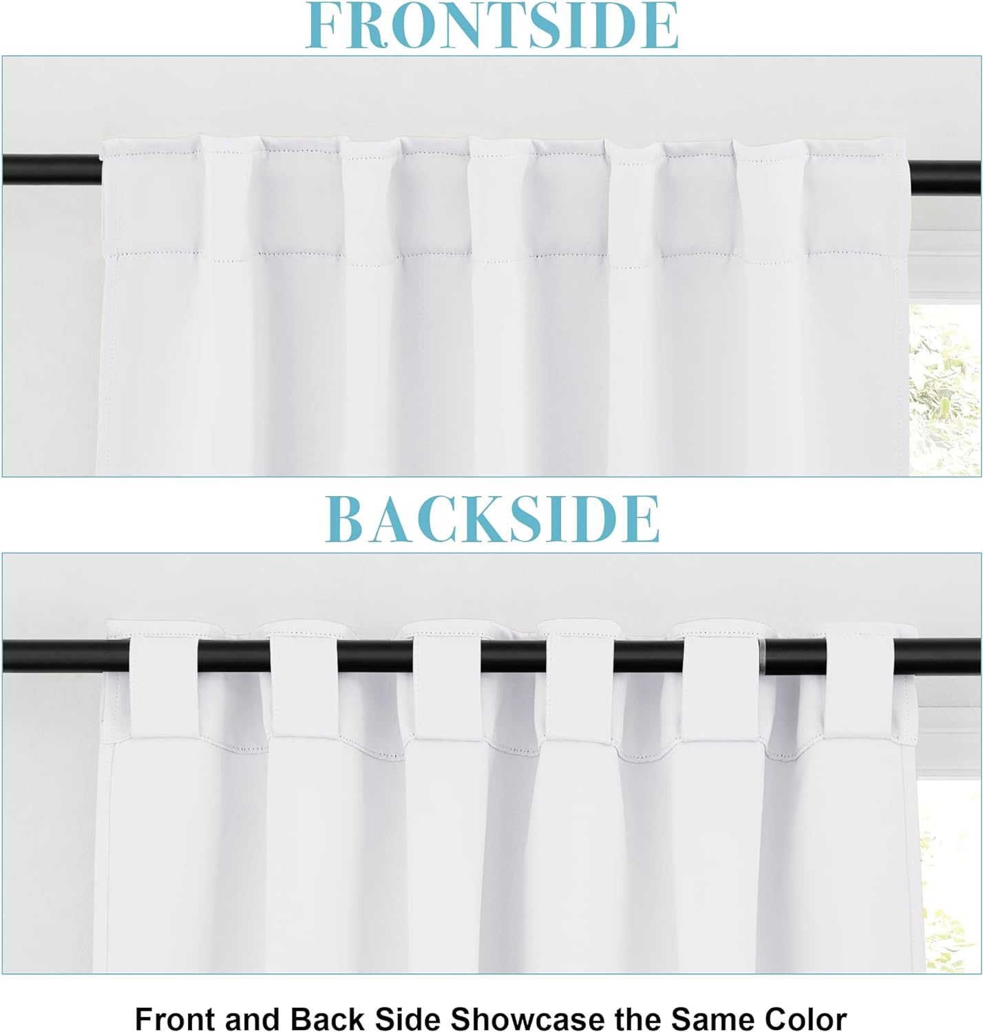 RYB HOME Small Window Curtains Blackout, Privacy Thermal Insulating Drapes for Bedroom Bathroom