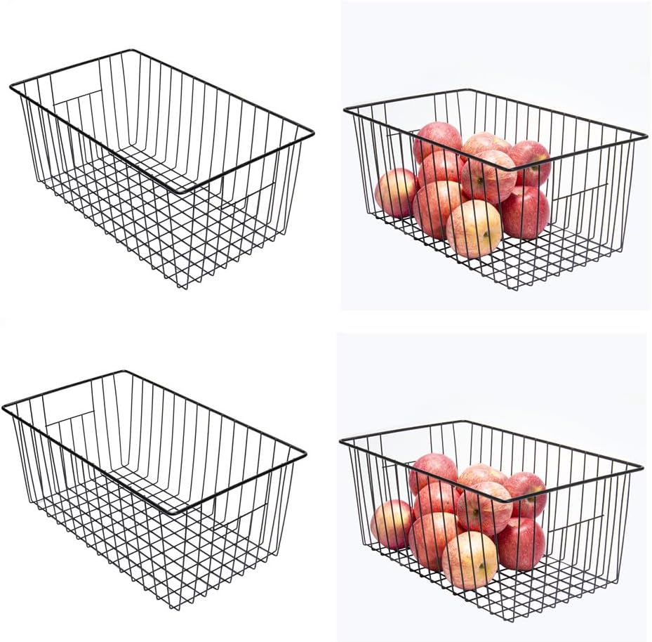 16inch Upright Freezer Organizer Baskets for 13-14,16-21 cu.ft Standup Freezer, Settle freezer