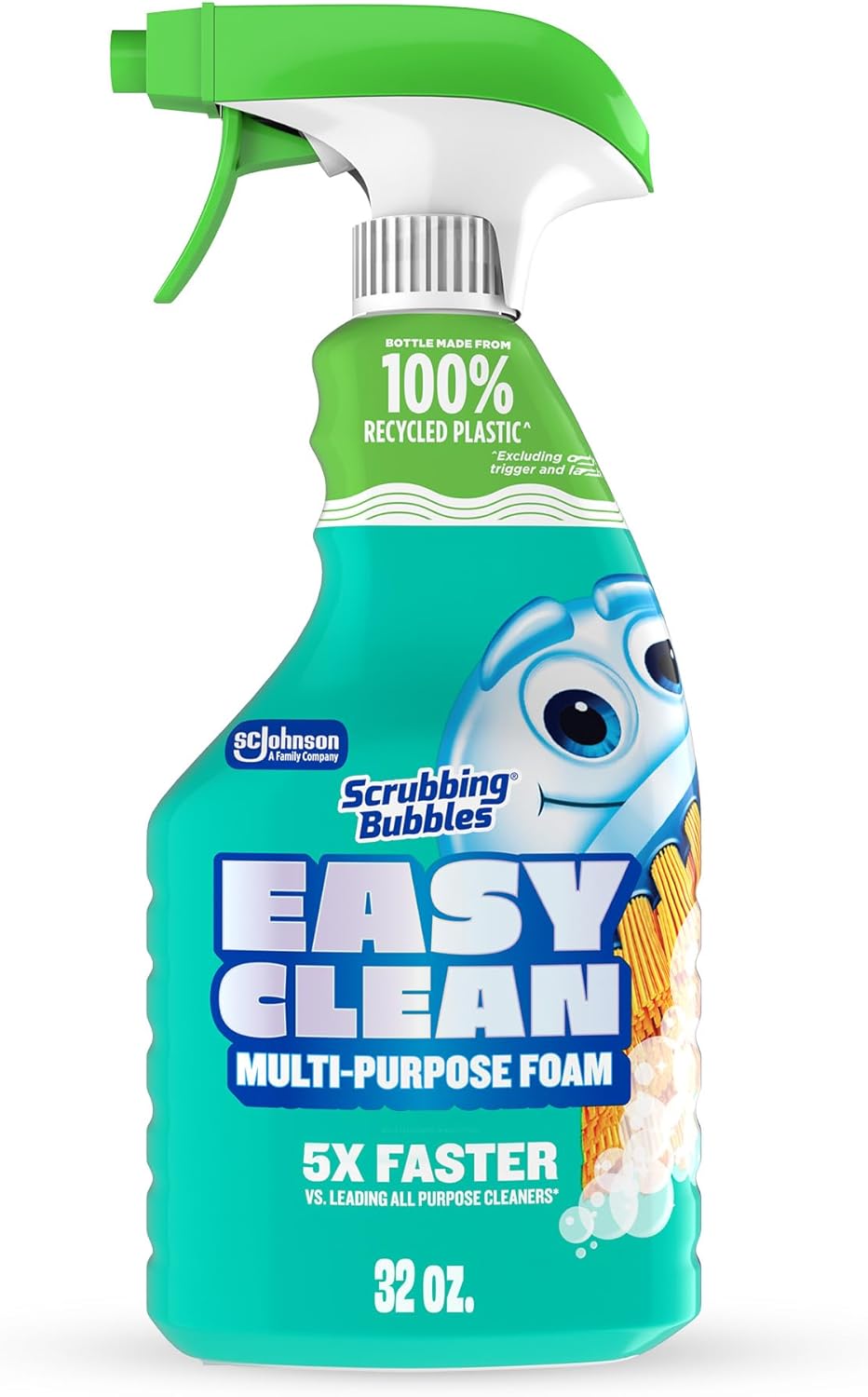 Scrubbing Bubbles Easy Clean Foaming Multipurpose Bathroom Cleaner Spray, Bottle Made from 100%