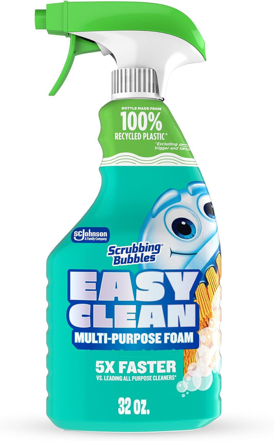 Scrubbing Bubbles Easy Clean Foaming Multipurpose Bathroom Cleaner Spray, Bottle Made from 100%