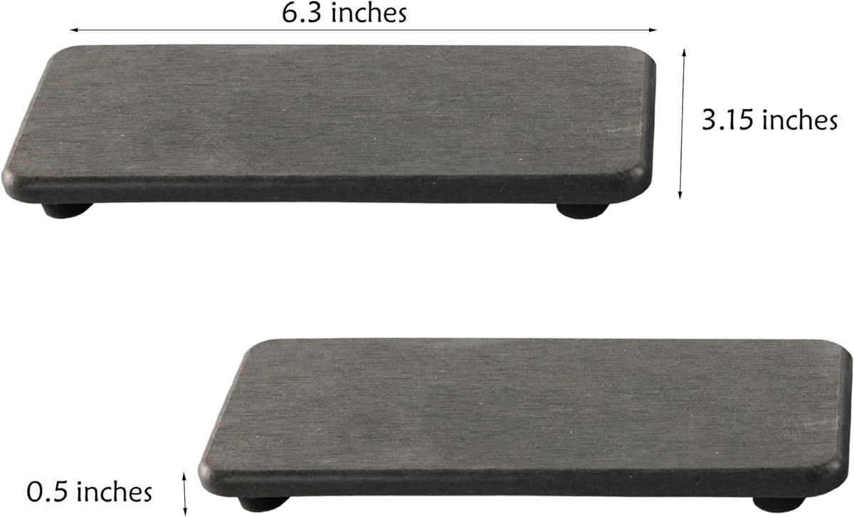 2 Pcs Water Absorbing Stone Trays, Kitchen/Bathroom Sink Soap Dish, Diatomite Tray Used for Hand