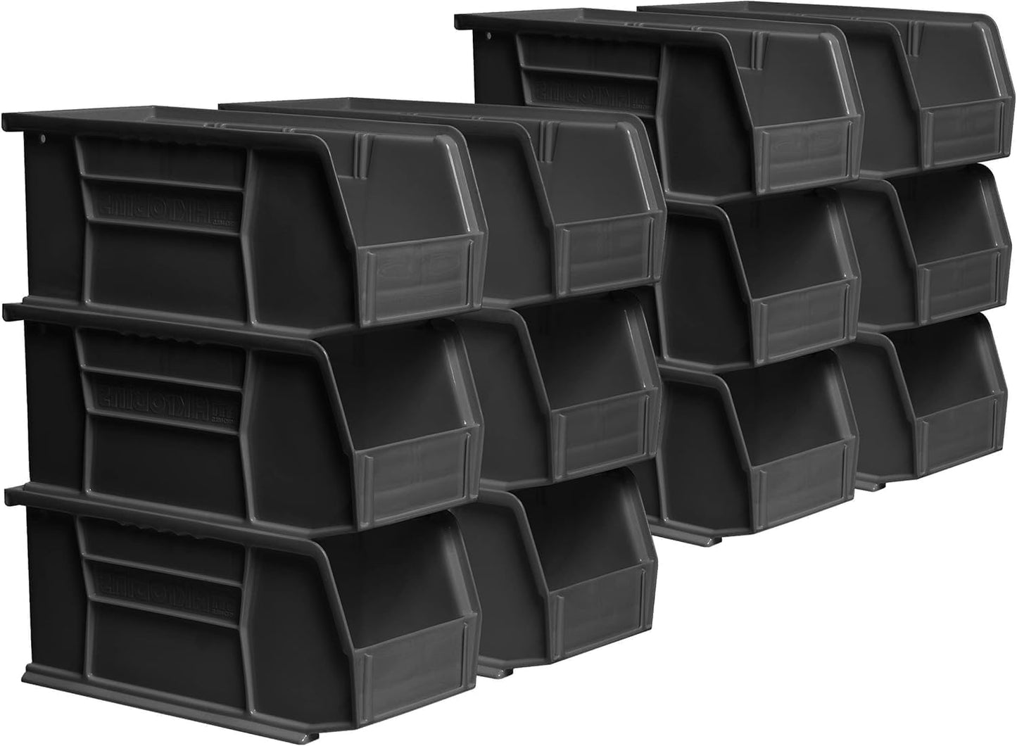 Akro-Mils 30230 AkroBins Plastic Storage Bins, Space-Saving Stackable Bins for Garage, Pantry
