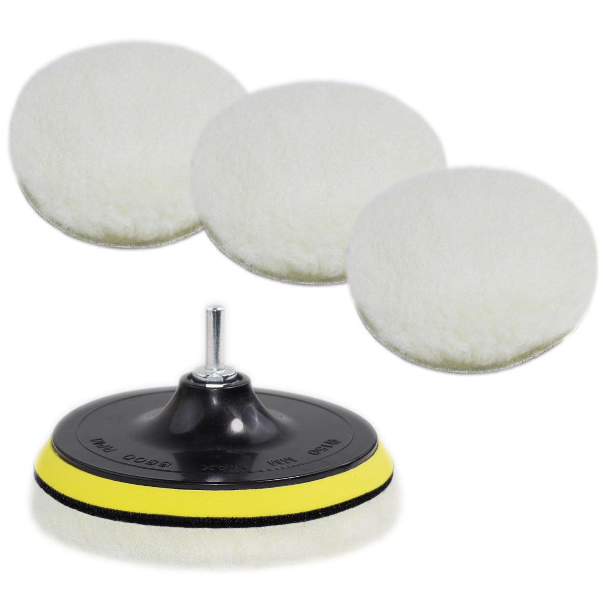 Car Foam Polishing Buffing Kit, Polishing Buffing Pads, Wool Pads, Polishing & Buffing Wheels, for