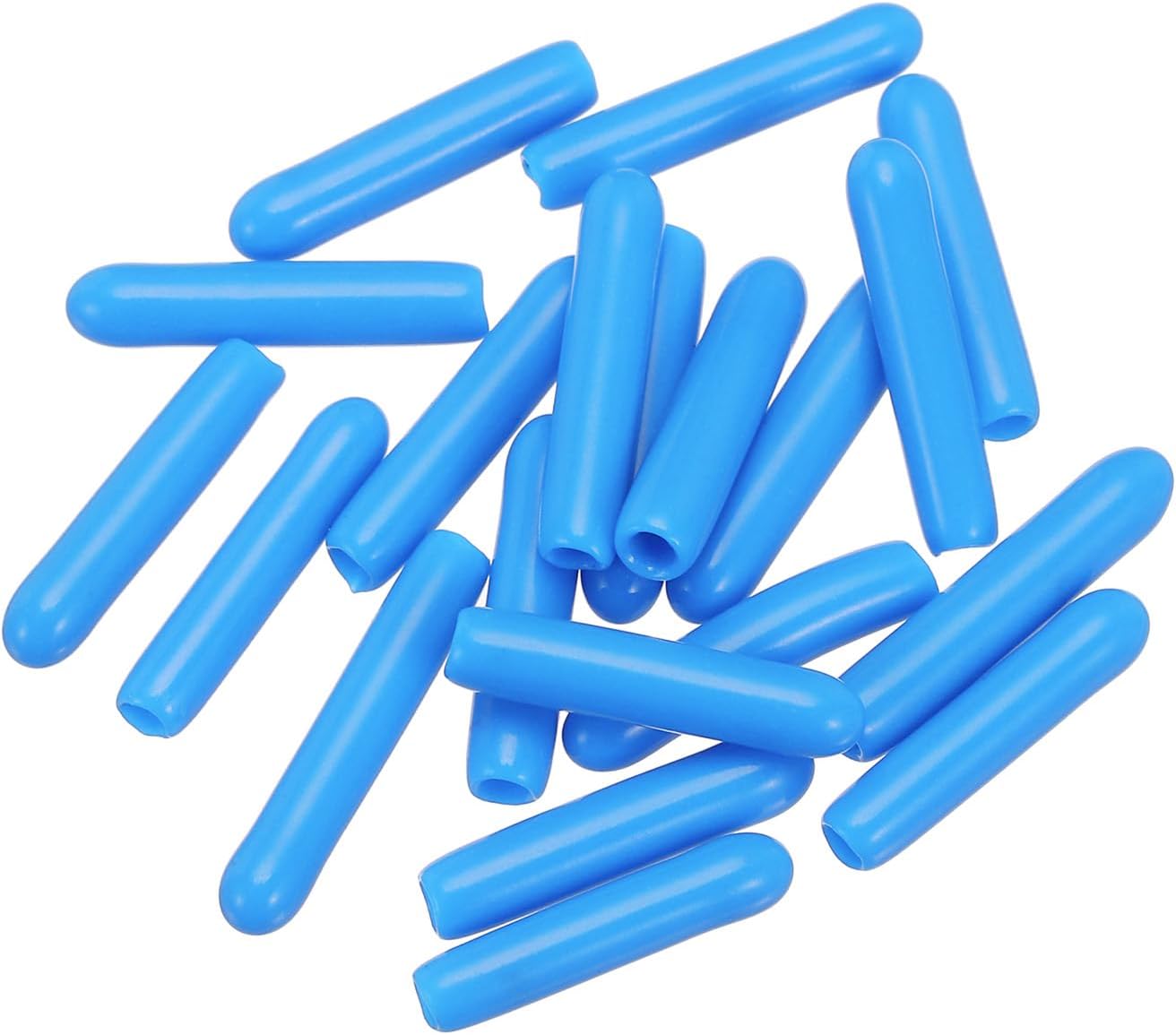 uxcell 20pcs Rubber End Caps 2mm(1/16") ID Vinyl PVC Round Tube Bolt Cap Cover Screw Thread