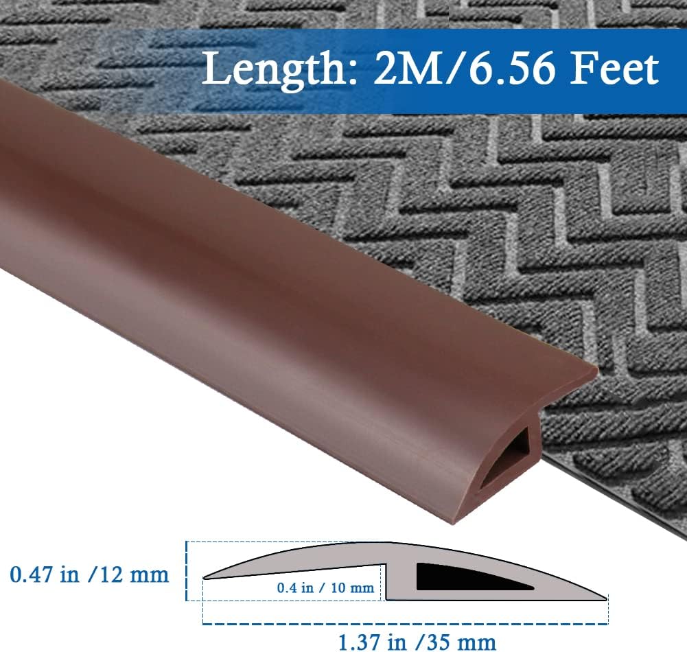 Floor Transition Strip Self Adhesive Carpet & Flooring Transitions Edging Trim Strip PVC Threshold