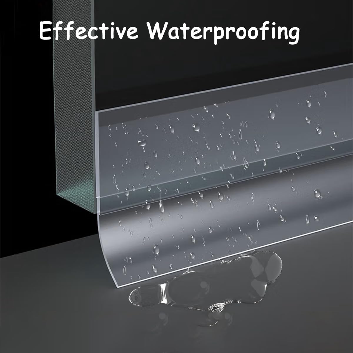 Silicone Weather Stripping, 2 inch (W) x 20 Ft (L) Door Draft Stopper Window Seal Strip for Gaps of