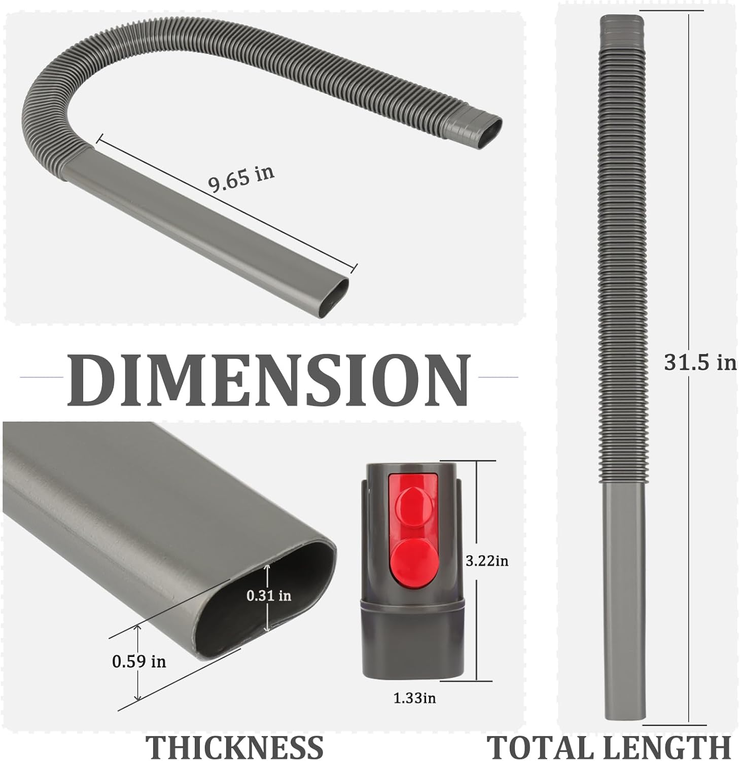 Dryer Vent Cleaner Hose Vacuum Attachments for Dyson Gen5 V15 V12 V11 V10 V8 V7 Detect Absolute