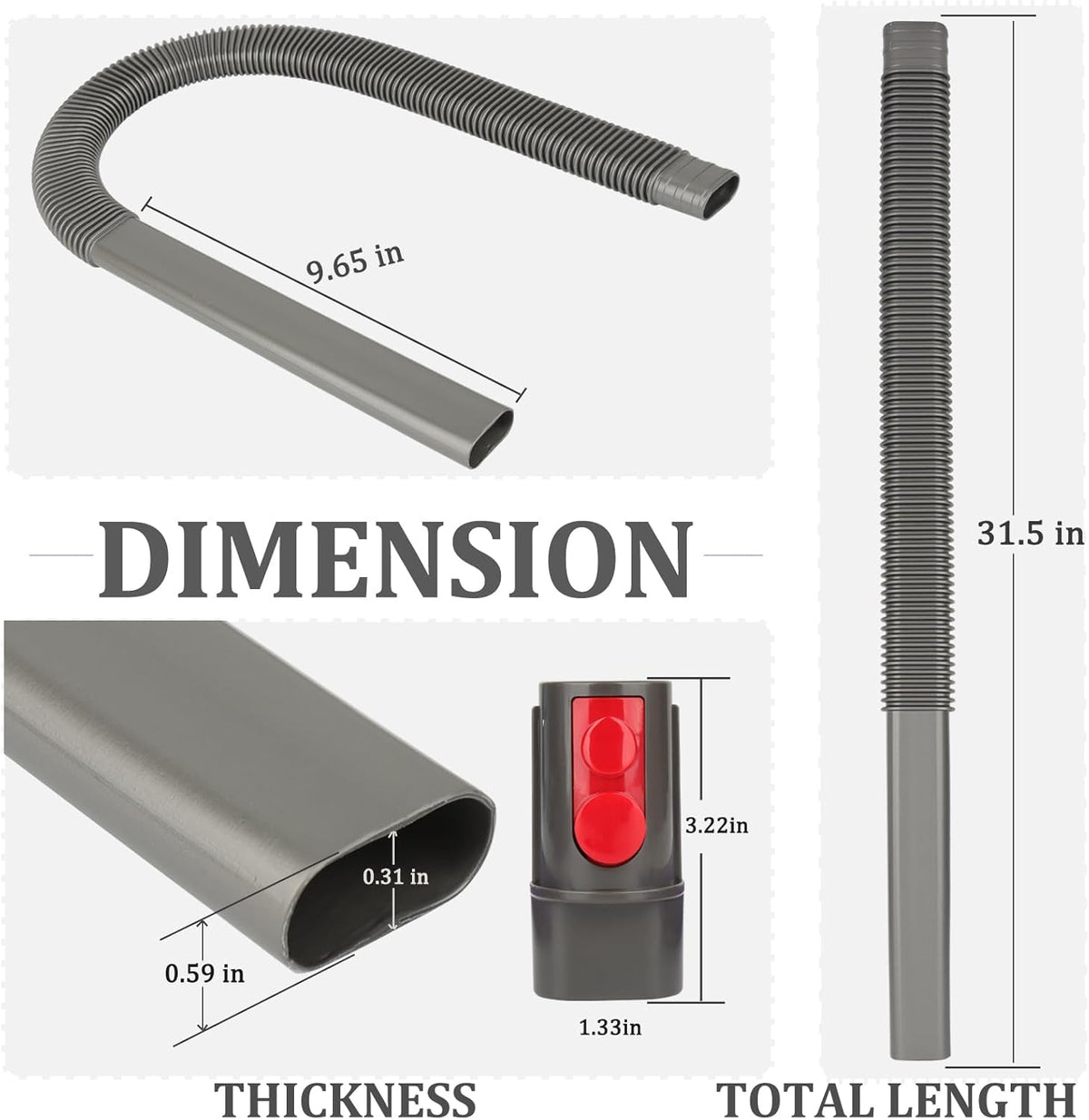 Dryer Vent Cleaner Kit for Dyson Gen5 V15 V12 V11 V10 V8 V7 Lint Vacuum Atttachments Detect