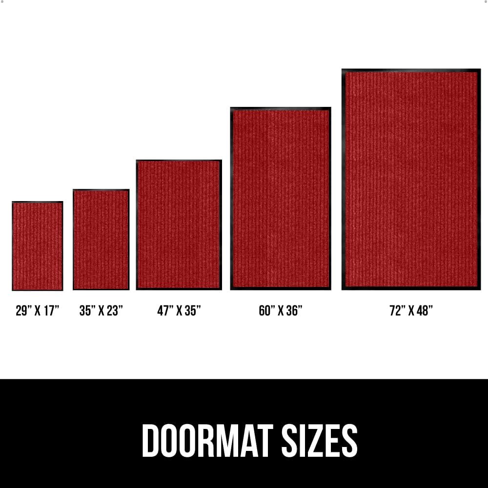 GORILLA GRIP Traffic Guard Door Mat, 72x48, Heavy Duty Welcome Mats, Commercial Office Space