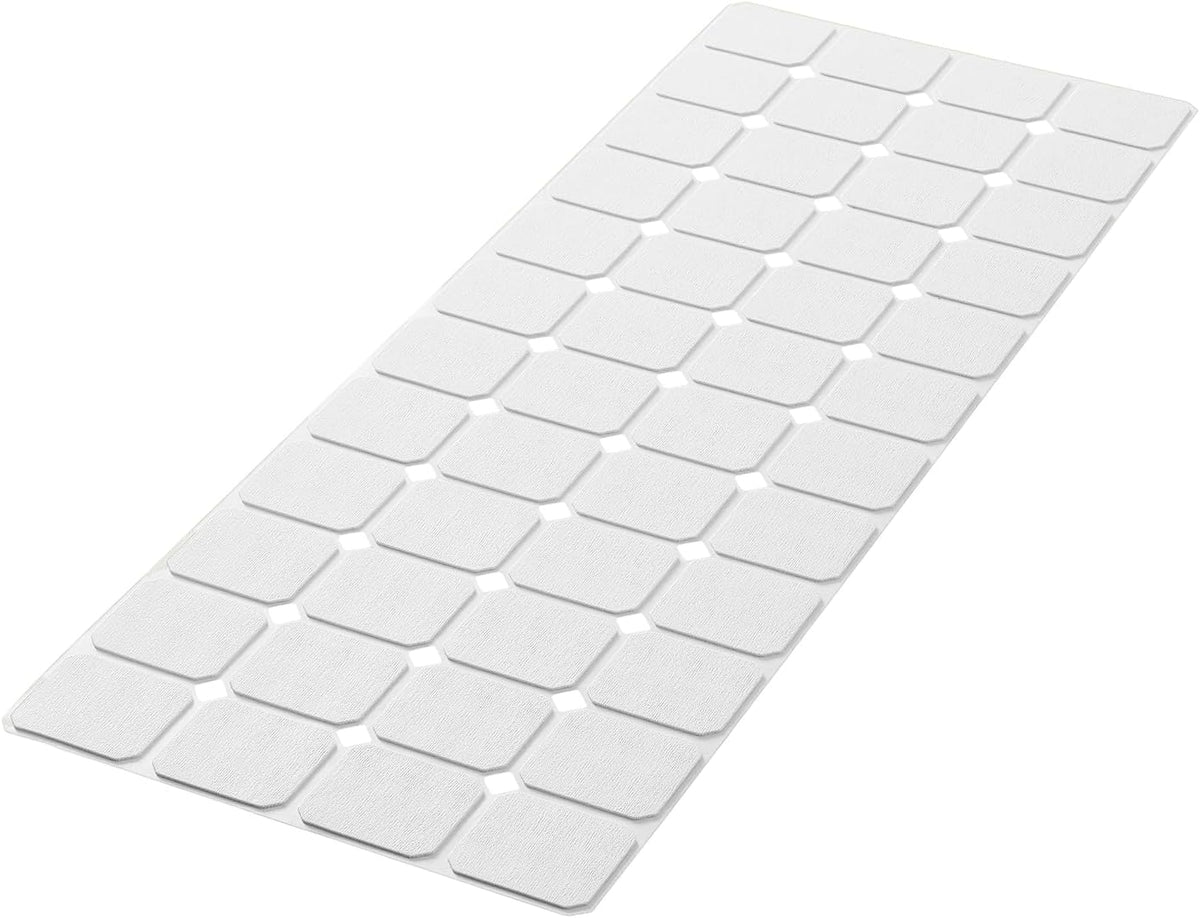 Bathtub Mat Non Slip Silicone Foldable Extra Long Tub Mat Strong Suction Cups & Large Drain Holes