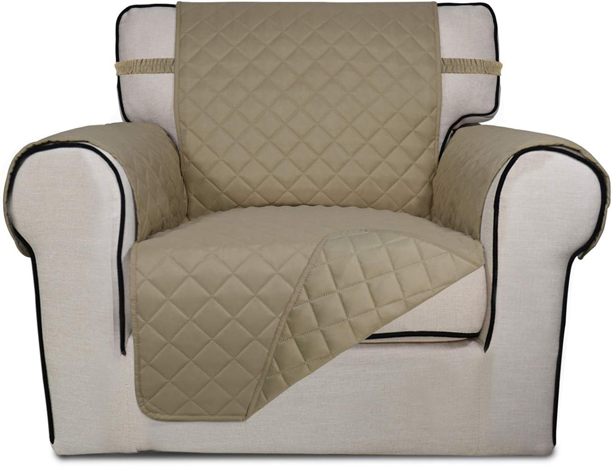 PureFit Reversible Quilted Sofa Cover, Water Resistant Slipcover Furniture Protector, Washable
