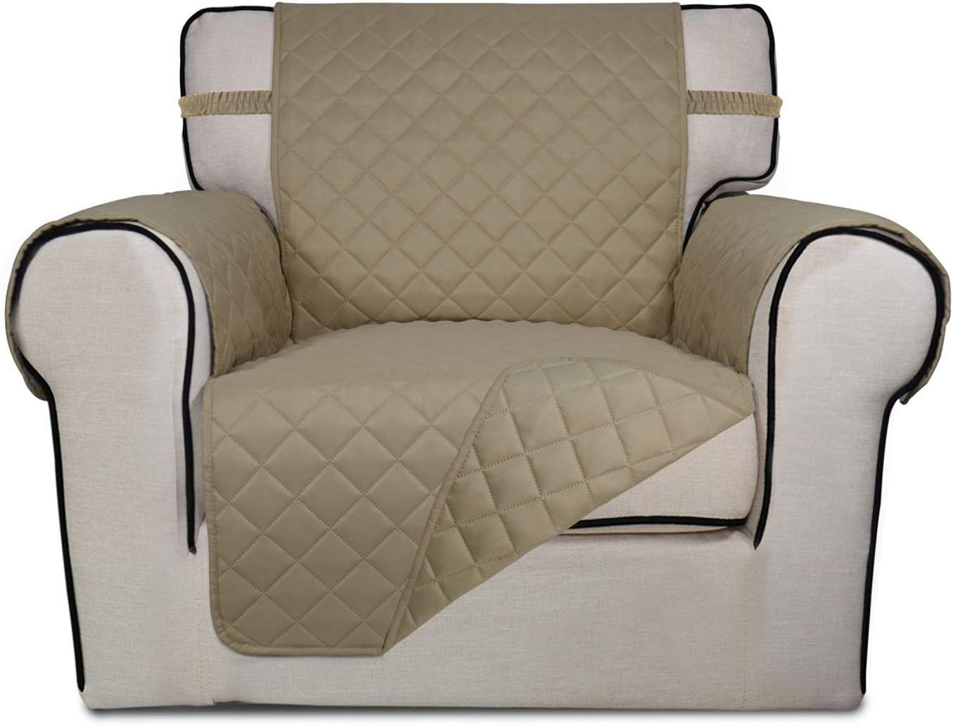 PureFit Reversible Quilted Sofa Cover, Water Resistant Slipcover Furniture Protector, Washable