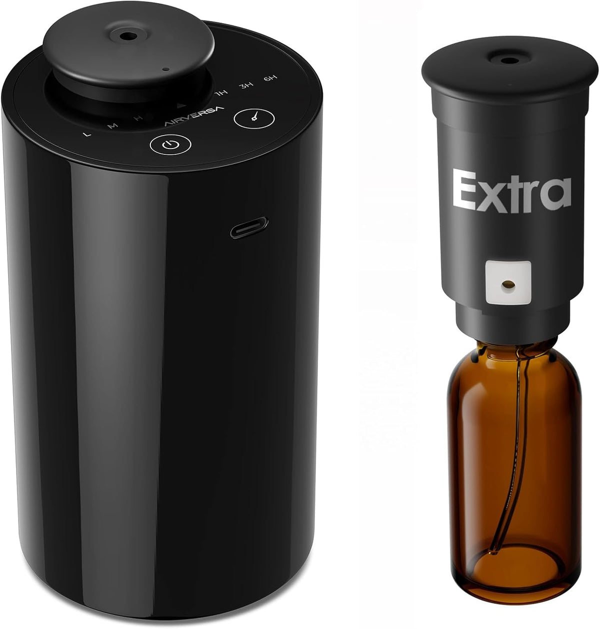 Waterless Diffuser for Essential Oil, Battery Operated Nebulizer, 0.7 Fl.Oz./ 20mL Capacity, Mini