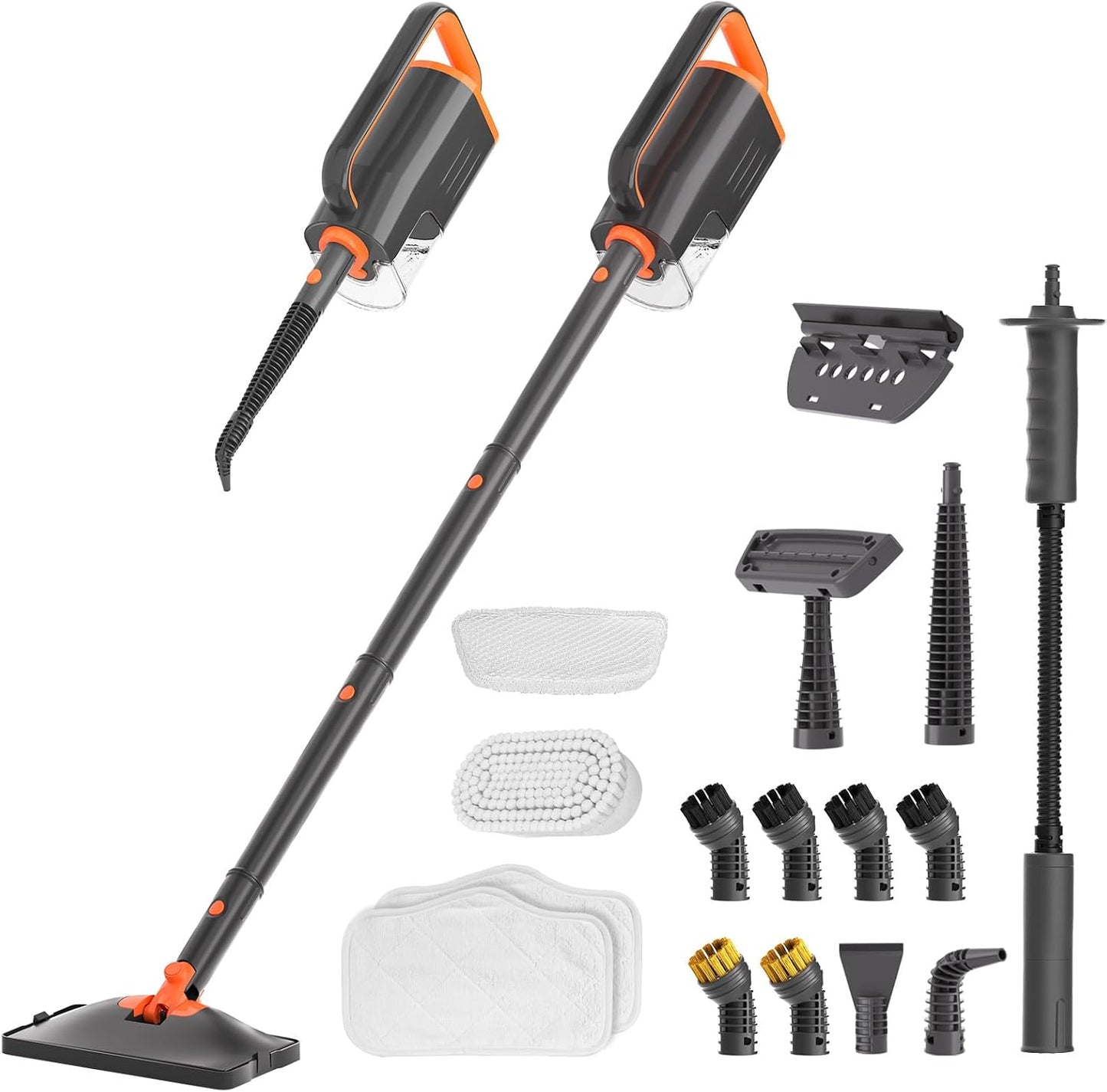 Steam Mop Cleaner with Detachable Handheld Steamer, 20 in 1 Wired Steam Cleaner with Multiple
