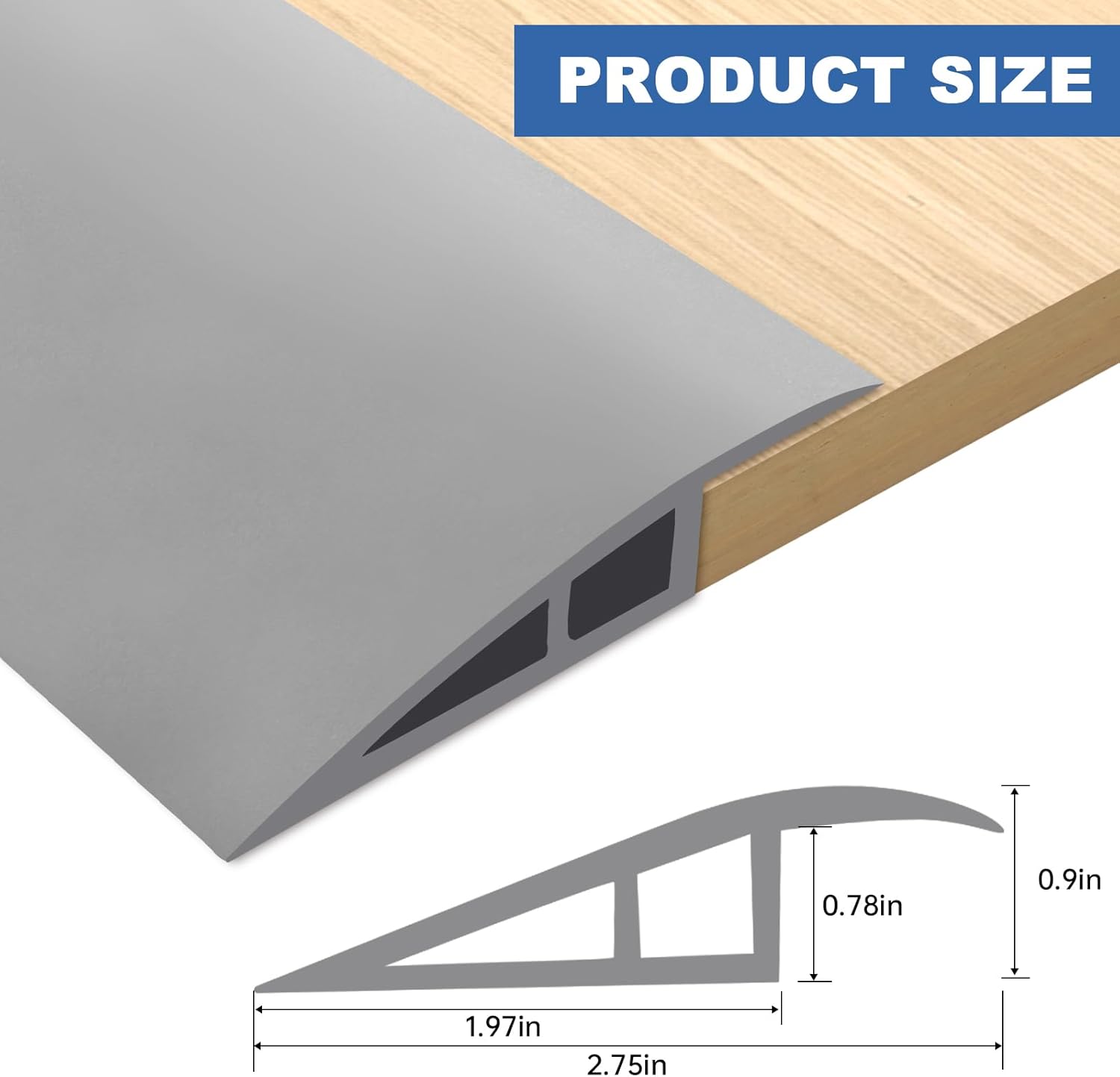 Vinyl Door Threshold Flooring Transition Strip Self Adhesive Carpet Edging Strip for Laminate