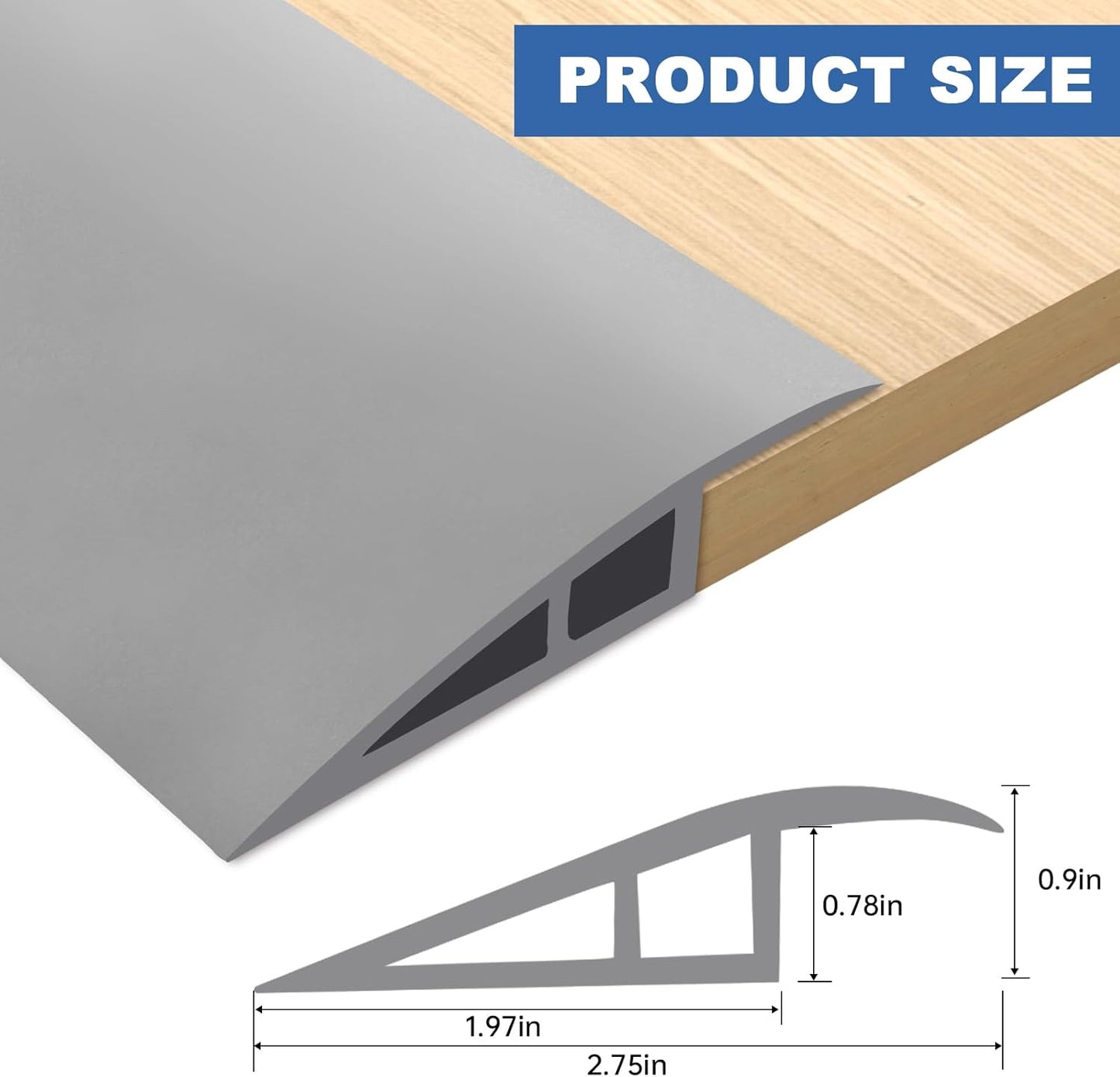 Vinyl Door Threshold Flooring Transition Strip Self Adhesive Carpet Edging Strip for Laminate