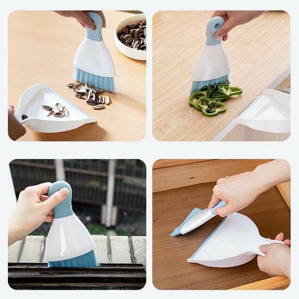 Dust pan Broom Brush Dustpan - Small Broom and Dustpan Set,Mini Broom and Dustpan,Small Dustpan and