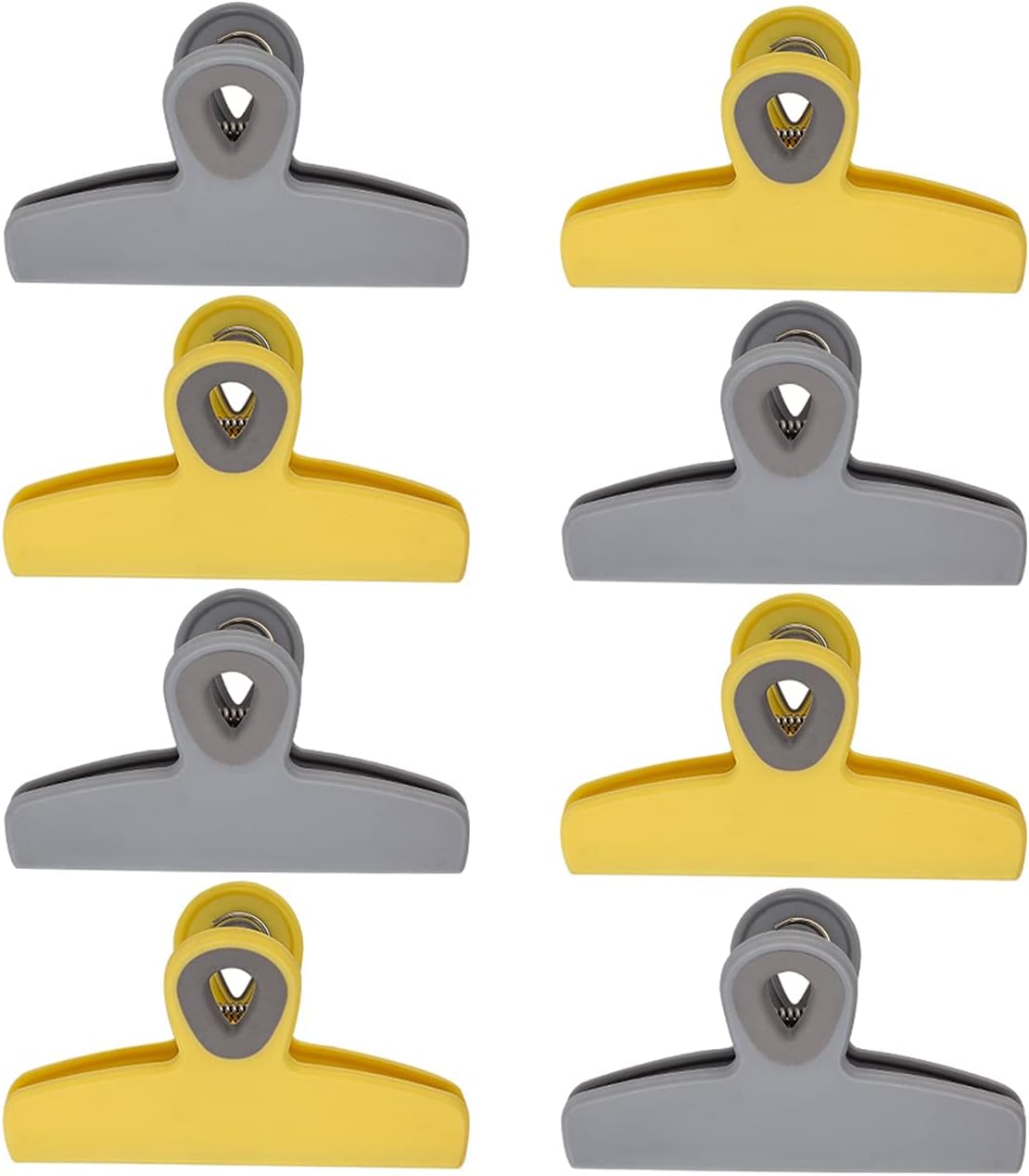 COOK WITH COLOR Bag Clips - Heavy Duty Chip Clip and Refrigerator Magnet Clips for Food Storage